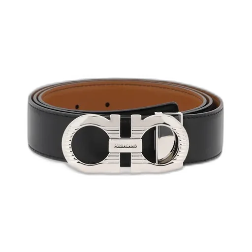 Gancini Buckle Reversible Belt