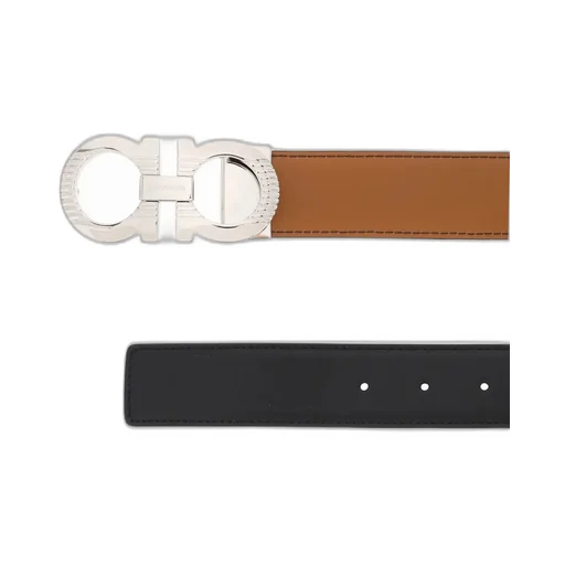 Gancini Buckle Reversible Belt