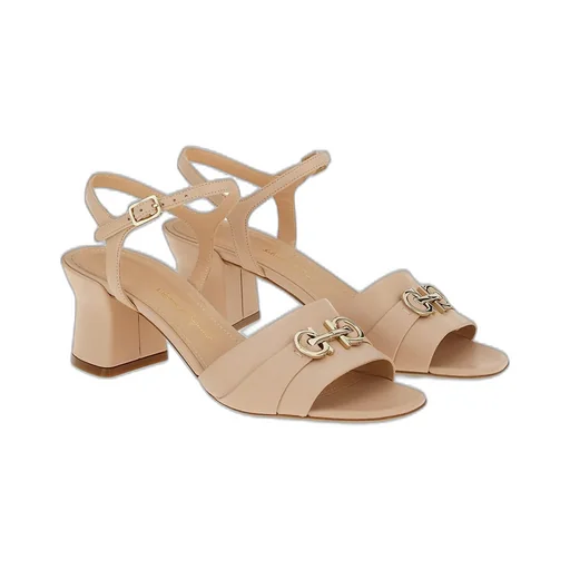 Logo High-Heeled Sandals