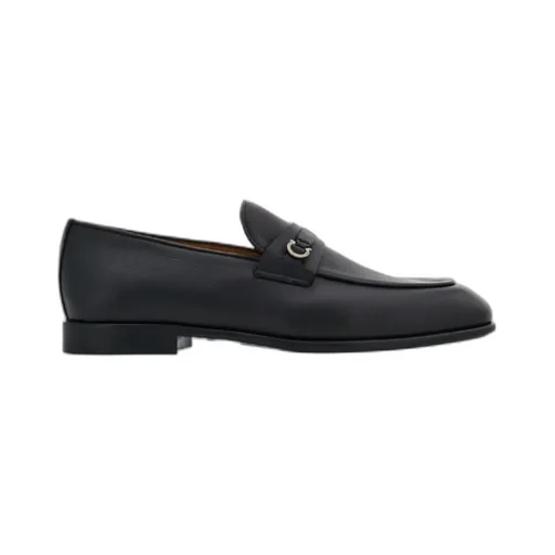 Gancini Plaque Slip-On Loafers