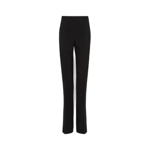 Mid-Rise Straight-Leg Trousers