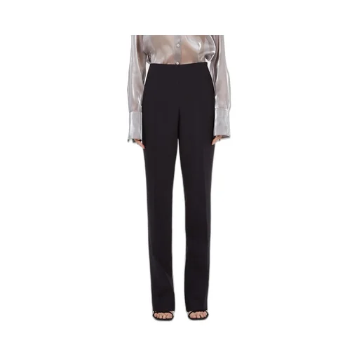 Mid-Rise Straight-Leg Trousers