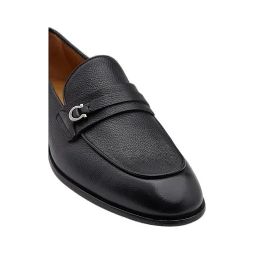Gancini Plaque Slip-On Loafers