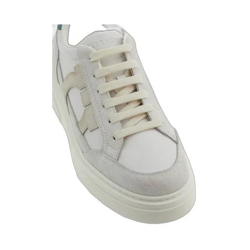 Gancini-Patch Lace-Up Sneakers