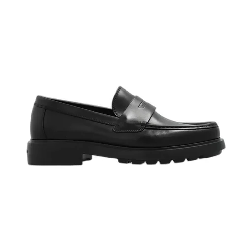 Penny-Slot Leather Loafers