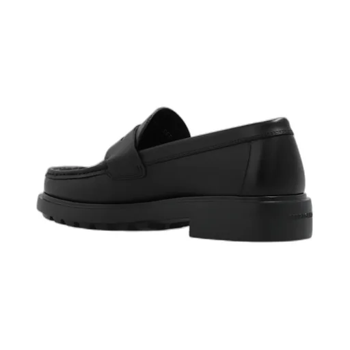 Penny-Slot Leather Loafers