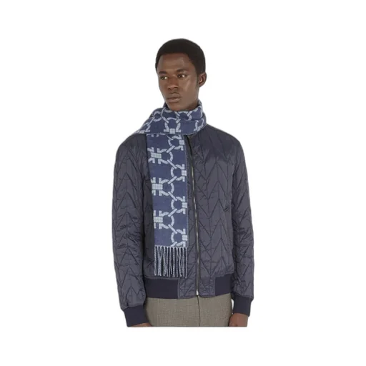 Gancini-Logo Wool Scarf