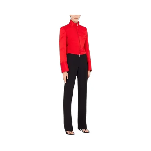 High-Waist Straight-Leg Tailored Trousers
