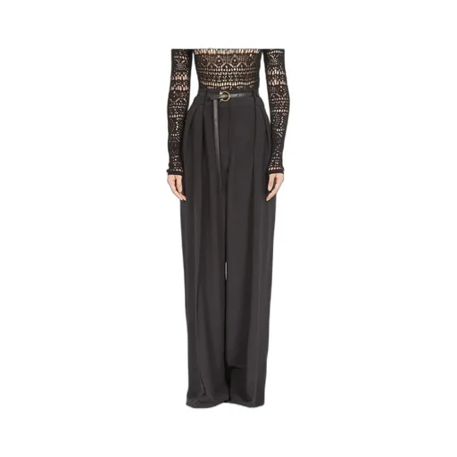 Belted Palazzo Trousers