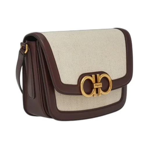 Gancini Plaque Crossbody Bag