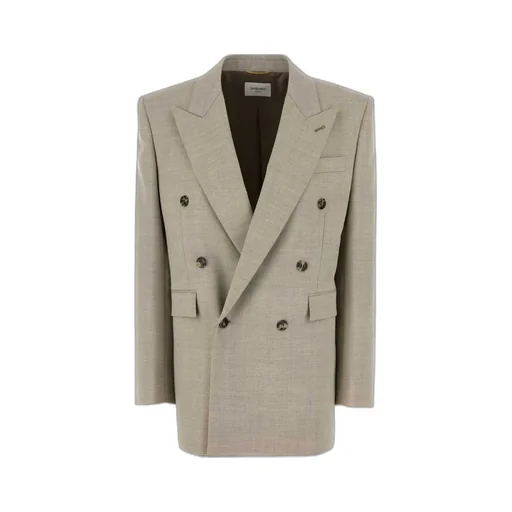 Double-Breasted Long-Sleeved Jacket