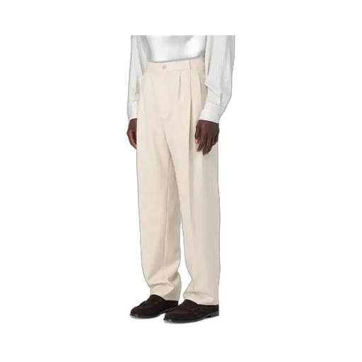 Pleat Detailed Straight Leg Pants