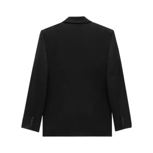 Double-Breasted Satin Jacket