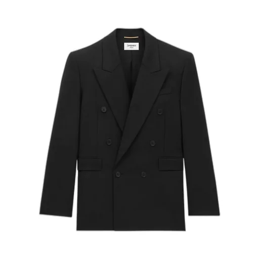 Double-Breasted Long-Sleeved Jacket
