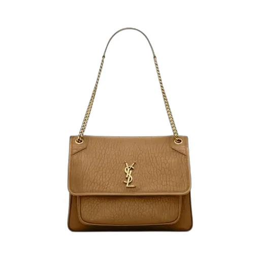 Niki Logo Plaque Shoulder Bag