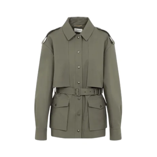 Sahariana Button-Up Belted Jacket