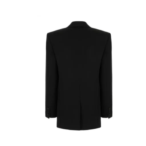 Shawl-Lapel Single-Breasted Blazer