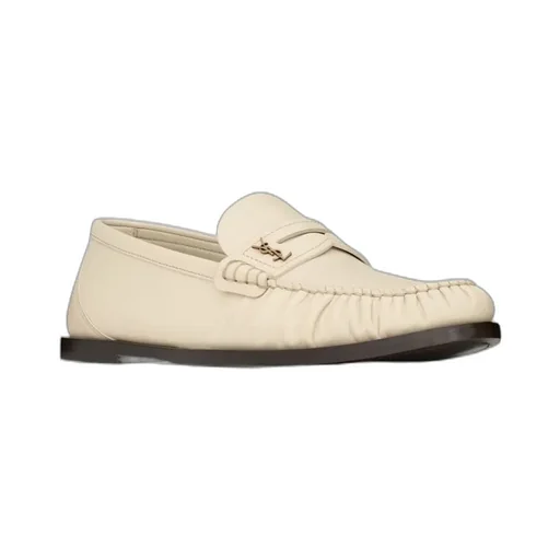 Laurent Logo Plaque Slip-On Loafers