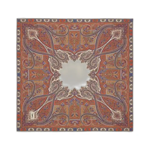 Square Scarf In Paisley Silk Twill