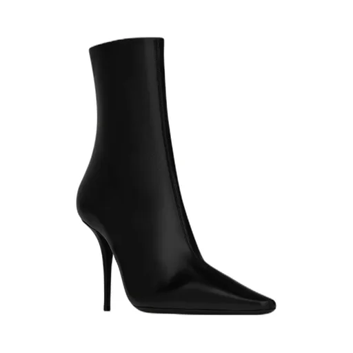 Ashley Booties In Smooth Leather