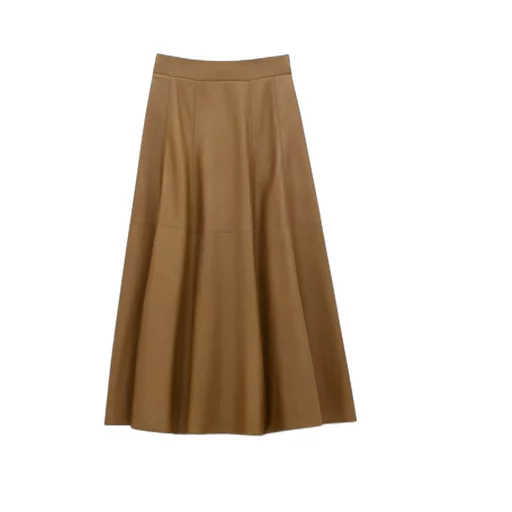 Long Skirt In Lambskin