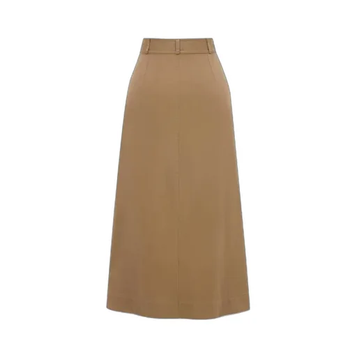 Button Detailed A-Line Skirt