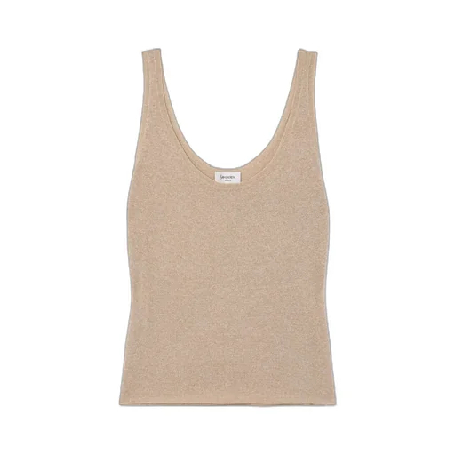 Sleeveless Knitted Tank Top