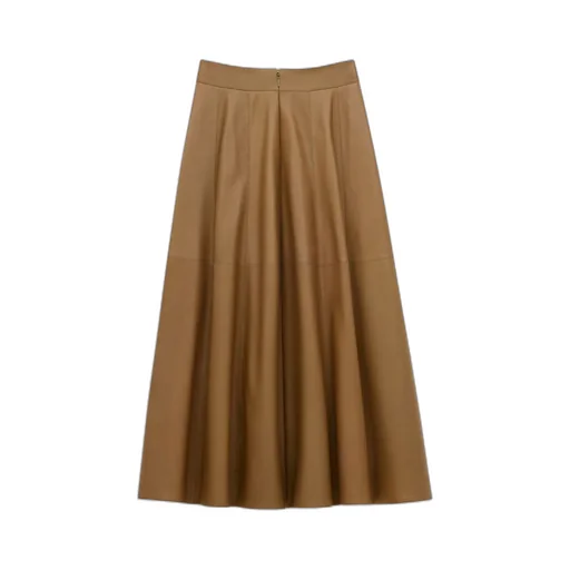 Long Skirt In Lambskin