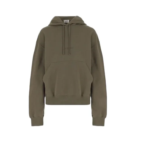 Logo Embroidered Drawstring Hoodie