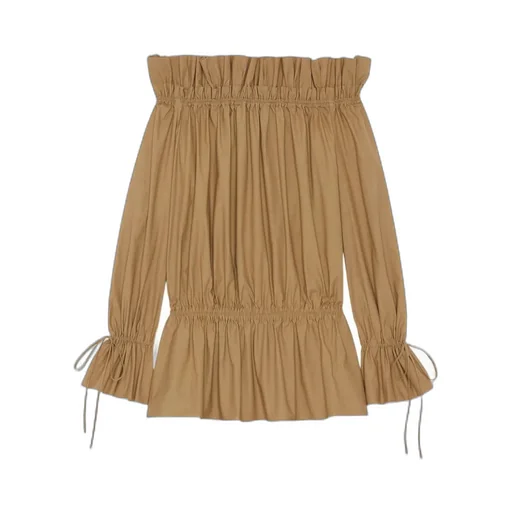 Gathered Off-Shoulder Mini Dress