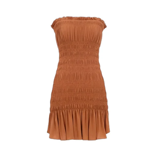 Stretch-Jersey Pleated Dress