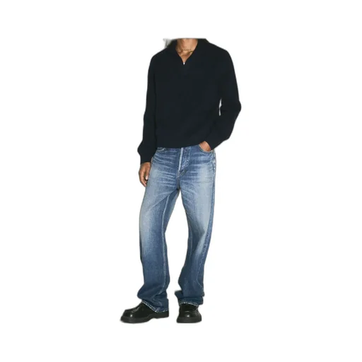 Faded-Wash Jeans