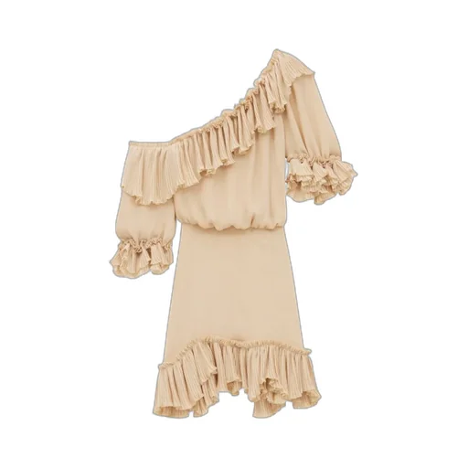 Ruffled One-Shoulder Dress