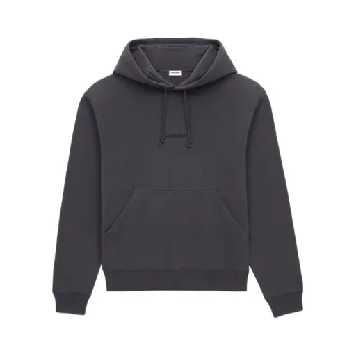 Logo Embroidered Drawstring Hoodie