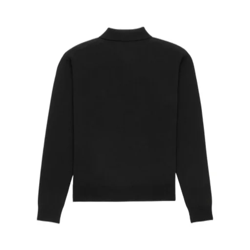 Button Detailed Knitted Polo Shirt