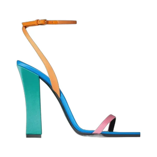 Dominique Sandals In Satin Crepe