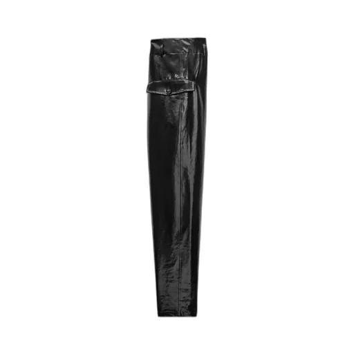 Paperbag High-Rise Trousers