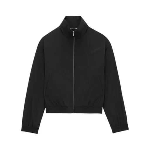Logo Embroidered Zip-Up Blouson