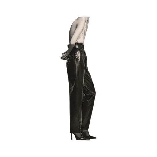 Paperbag High-Rise Trousers