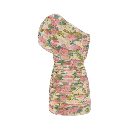 Ruched One-Shoulder Dress