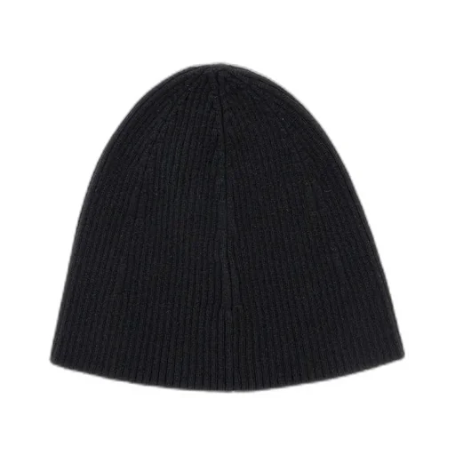Logo Patch Ribbed Beanie