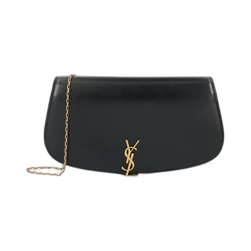 Logo Plaque Foldover Top Shoulder Bag