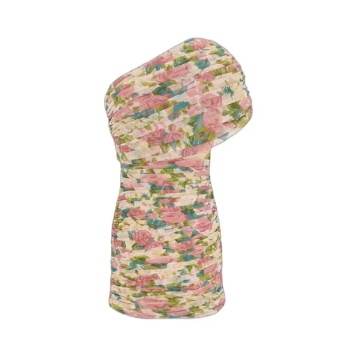 Ruched One-Shoulder Dress