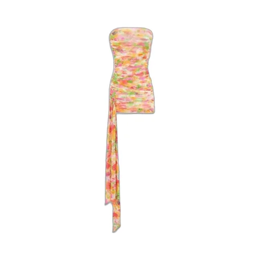 Ruched Strapless Dress