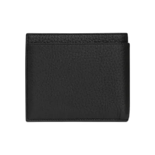 East/West Wallet With Coin Purse In Grained Leather