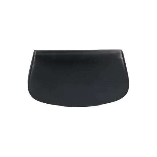 Logo Plaque Foldover Top Shoulder Bag
