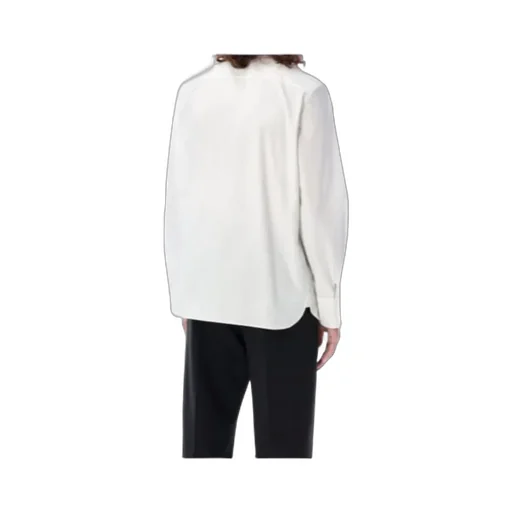 Curved Hem Tuxedo Shirt