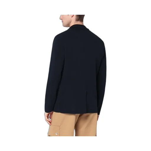 Navy Blue Cotton Jacket Cardigan