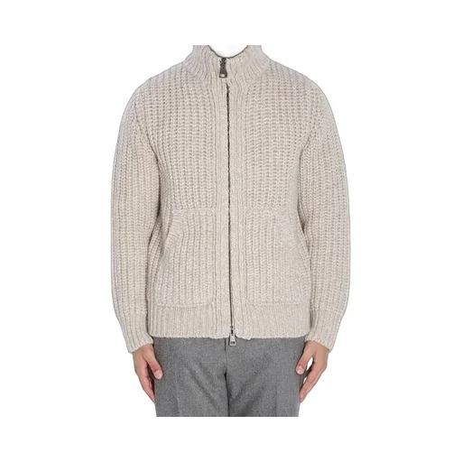 Ribbed Zip-Up Knitwear