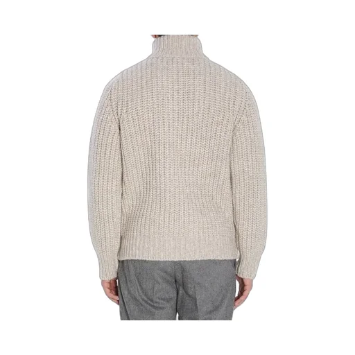 Ribbed Zip-Up Knitwear